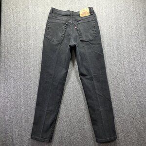 Levis 512 Jeans Womens 10 Medium Black Slim Fit Tapered Leg Denim Stretch Y2K